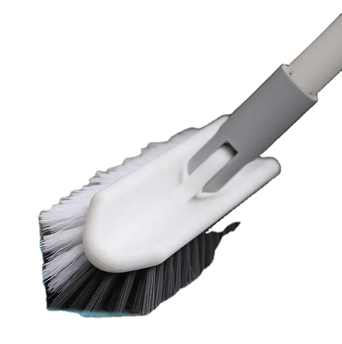 Corner Gap Cleaning Brush Long Handle Hard Hair No Dead Angle Cleaning Triangle Brush Retractable Tile Groove Brush