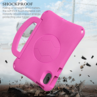 Étui pour tablette robuste antichoc en silicone épais pour HONOR PAD X9/X8 PRO 11.5 pouces avec support en bandoulière