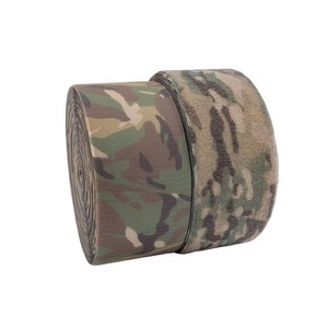 Custom High Quality Durable <strong>Reusable</strong> Width 10cm Tactics Camouflage Color 100%Nylon <strong>Hook</strong> and <strong>Loop</strong> Roll - Product Image 1