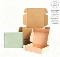 Boîte rigide en papier kraft E Flute, écologique, tendance, personnalisée, impression quadricolore, estampage à chaud, bronzage, UV