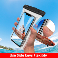 Vente en gros de sac flottant pour téléphone portable avec logo personnalisé sac étanche avec protecteur d'appareil photo pour les voyages et la natation