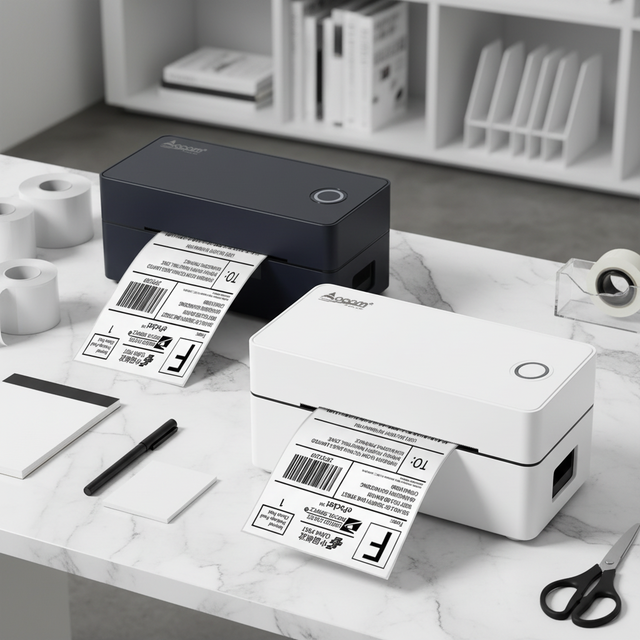 OCOM OCBP-406DT Professional Label Use Black and White International Labels Wireless 4x6 Shipping Label Printer