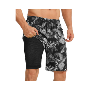 Мужские пляжные купальники 2 в 1 - Product Image 6