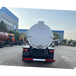 HOWO 5cbm Vacuum Fecal Waste Water Suction Truck Septic tank Truck Supplier - Product Image 5