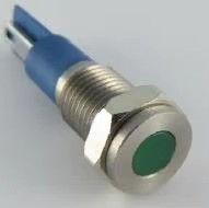 Nouvelle ampoule LED indicatrice de 8 mm pour tableau de bord de voiture, camion, bateau, 12 V, IP67 - Matériau métallique