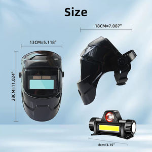 Máscara <span class=keywords><strong>de</strong></span> Soldadura con Oscurecimiento Automático Solar, Vista Amplia, Color Real, Resistente a Altas Temperaturas, Casco <span class=keywords><strong>de</strong></span> Soldadura con Oscurecimiento Automático - Product Image 3