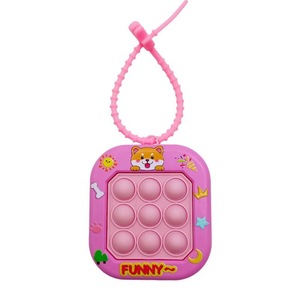 Porte-clés Mini Pop It Mignon Dessin Animé 9 Bulles, Jouet Anti-Stress Portable, Pendentif Anti-Anxiété pour Filles, Cadeau, Faible MOQ, Vente en Gros - Product Image 5