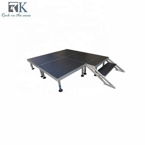 Structure de scène portable en alliage d'aluminium 1x1m, plateforme mobile pour événements - Product Image 1