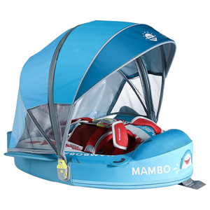Flotador de Bebé Mambobaby 3D Air-Free con Diseño de Tiburón, Flotador de Piscina para Bebés No Inflable - Product Image 1