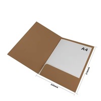 XRX A4 A5 Dossiers de présentation de luxe à double pochette, services personnalisés, dossiers de catalogue d'entreprise pour le stockage de feuilles