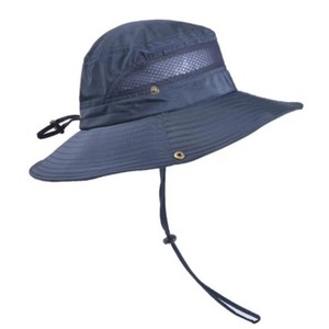 Sombrero de Pescador con Ala Ancha, Protección Solar UV, Transpirable, para Verano, Pesca, Adultos, Gris, Azul Marino, Rojo, Verde Militar, Negro, Caqui - Product Image 4