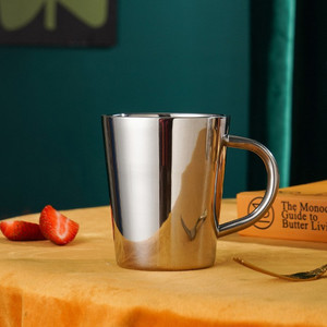 Atlas Custom Logo Luxury Travel Coffee Cup Handle Reusable <b>Double</b> <b>Wall</b> Stainless Steel 300ml Office Use - Product Image 4