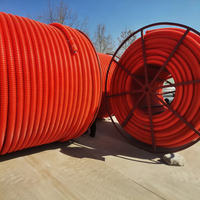 Conducto Óptico Flexible Corrugado de HDPE Preinstalado de 6 Vías, Ecológico, con 6 Subconductos, Tubo COD para Protección de Cable de Fibra Óptica