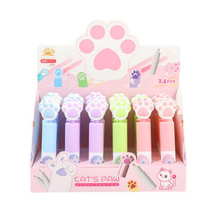 Stylo surligneur Fluorescent en forme de griffe de <span class=keywords><strong>chat</strong></span> mignon Offres Spéciales, papeterie d'écriture lisse pour prise de notes - Product Image 6