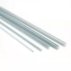 Barres filetées en acier UNC BSW de qualité supérieure, grade 4.8, zinc, <span class=keywords><strong>1</strong></span>/4, 5/16, 3/8, 7/16, <span class=keywords><strong>1</strong></span>/<span class=keywords><strong>2</strong></span>, 5/8 pouces, barres filetées disponibles en sacs de <span class=keywords><strong>1</strong></span>, <span class=keywords><strong>2</strong></span>, 3 mètres - Product Image 1