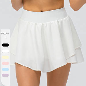 2025 Custom Athletic High Waisted Golf Skort Workout Sport röcke für Erwachsene Frauen Plissee Tennis rock mit Taschen Shorts - Product Image 1