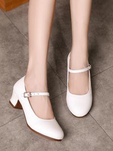 Prix de gros Liantishi DS02 <span class=keywords><strong>Chaussures</strong></span> de <span class=keywords><strong>danse</strong></span> latine à talon haut 5cm/3cm en PU avec semelle extérieure en cuir véritable pour femmes - Product Image 1