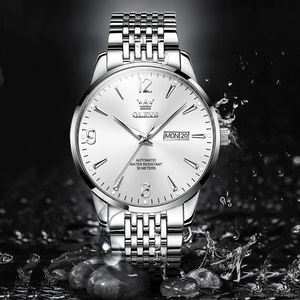 OLEVS 9928 Orologi da Polso da Uomo di Lusso Meccanici Automatici con Quadrante Dorato <span class=keywords><strong>in</strong></span> Acciaio alla Moda - Product Image 2