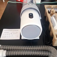 Ensemble aspirateur portable rechargeable 5 en 1 à faible bruit pour l'élimination des poils de chiens et de chats avec filtre HEPA, brosse de toilettage pour animaux facile à utiliser