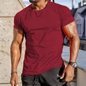 Camiseta esportiva de impressão de alta qualidade, para academia e fitness