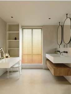 Meuble-lavabo mural de style nordique en bois minimaliste, durable et élégant - Product Image 4