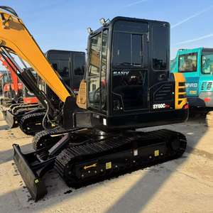 Excavatrice sur chenilles hydraulique Sany 60u d'occasion, 6 tonnes, boîte de vitesses, moteur, pompe, bon état, construction, agriculture, modèle 2024 - Product Image 5