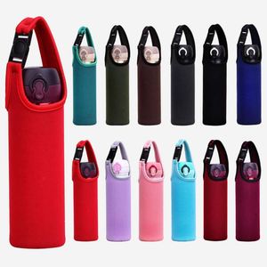 Porte-bouteille d'eau en néoprène, sac de transport pour bouteille d'eau, housse portable pour bouteille d'eau avec bandoulière réglable - Product Image 1