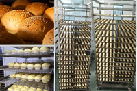 Four rotatif industriel grande capacité 32 plateaux pour la cuisson du pain en boulangerie