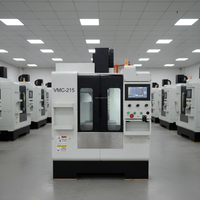 Centre d'usinage vertical CNC de petite taille de type nouveau JT VMC215, ISO20, trois axes, entièrement automatique, série haut de gamme DELEM, précision 0,01