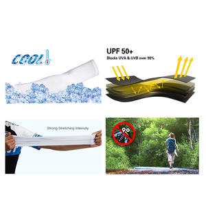 Manchons de bras unisexes en Spandex respirants, anti-UV (UVA & UVB), rafraîchissants, pour le sport, la course et la moto, vente en gros - Product Image 2