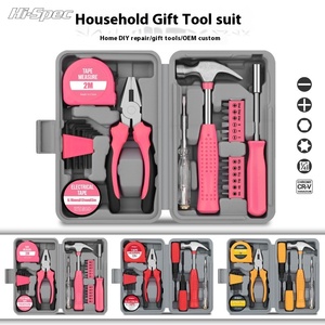 <span class=keywords><strong>13PC</strong></span> màu hồng phụ nữ Phụ nữ nhỏ nhỏ gọn tay công cụ <span class=keywords><strong>Kit</strong></span> thiết lập cho công cụ nhà <span class=keywords><strong>kit</strong></span>. Sửa chữa tay hộ gia đình trong một hộp công cụ di động - Product Image 4