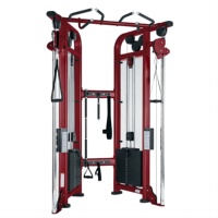 Appareil de musculation multifonctionnel intégré avec poulies croisées doubles pour entraînement complet à domicile