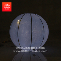 Ballons gonflables géants personnalisés 360° en forme de boule miroir métallique, ballons gonflables brillants géants, décorations publicitaires gonflables