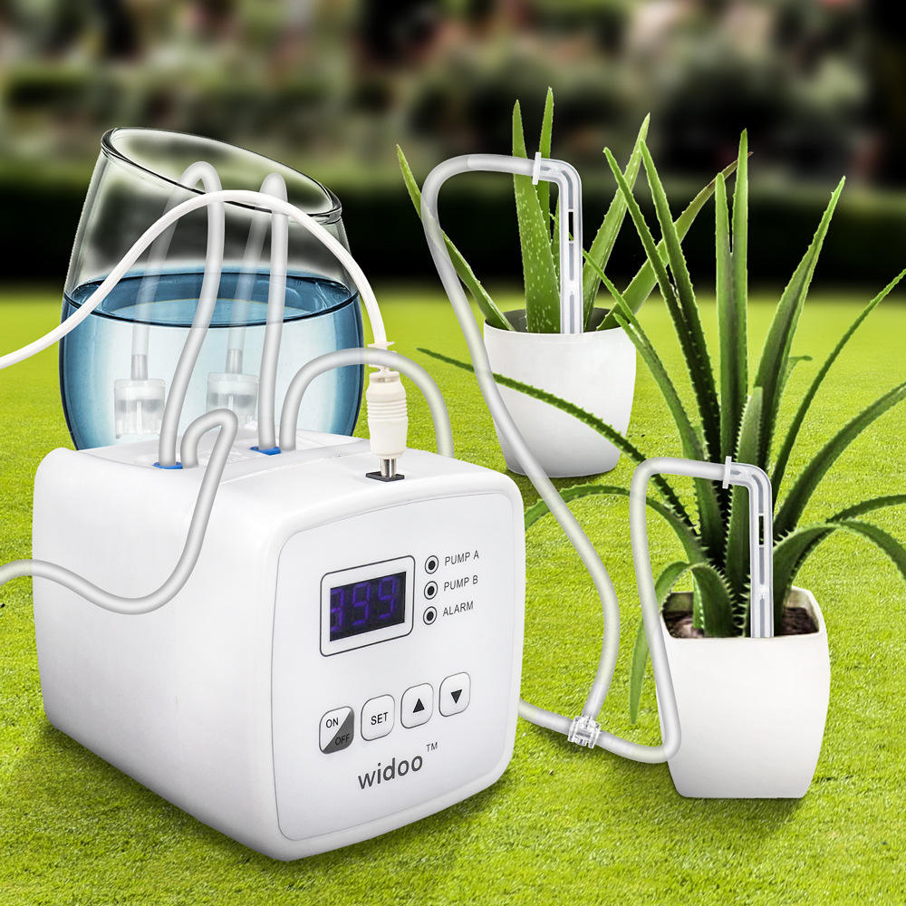 Set d'arrosage à double pompe pour 20 pots