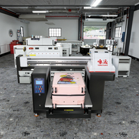 Nueva Impresora UV Plana A3 5070 de Gran Formato 50x70cm, Alta Velocidad, Nivelación Automática, Impresión con Múltiples Boquillas