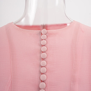 <span class=keywords><strong>Robe</strong></span> de soirée d'été pour femme de haute qualité, nouveau design, à manches courtes trompette, idéale pour les rendez-vous et les anniversaires, tissée et unie. - Product Image 4