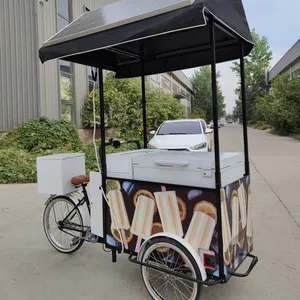 Factory Price Vending Street Food Use Outdoor Mobile Ice Cream Truck Cart Kiosk Vans Shop Cart