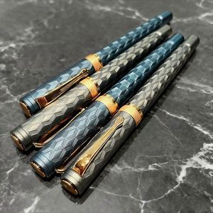 Custom Diamond Pattern Luxury Metal Business Fountain <b>Pen</b> Custom Logo 0.7mm Writing Width Corporate Gifts Marketing Student - Product Image 1