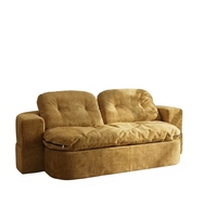 Modernes Dreisitzer-Modulsofa mit Schlaffunktion, Hochkomfort-Schaumstoffpolsterung, Abnehmbarer Bezug, Stoffpolsterung für Wohnzimmer, Schlafzimmer, Apartment