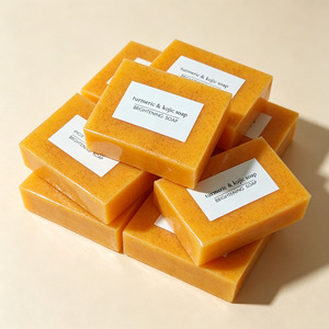 Turmeric Kojic Acid Brightening <b>Soap</b> For Dark Spots Uneven Skin Tone Natural Handmade Face Body - Product Image 5