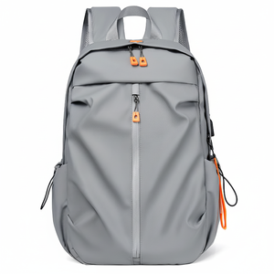 Sac à dos pour ordinateur portable de grande capacité avec logo personnalisé en gros, tendance, imperméable, avec port de charge USB, voyage d'affaires, polyester, fermeture éclair - Product Image 1