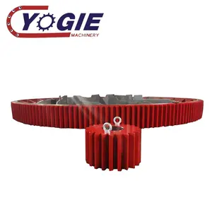 Luoyang Yogie Strength factory Customize Ball Mill Rotary Kiln Large Spur Girth Gear