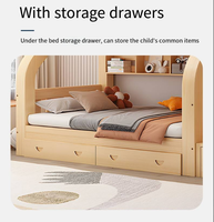 Lit Superposé Double Moderne en Bois avec Escalier, Économie d'Espace, Rangements, pour Enfants, Jumeaux, Adolescents et Adultes