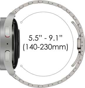Correa de metal de titanio para Samsung <span class=keywords><strong>Galaxy</strong></span> <span class=keywords><strong>Watch</strong></span> Band 6 <span class=keywords><strong>5</strong></span> 4 <span class=keywords><strong>pro</strong></span> Pulseras y pulseras - Product Image 3