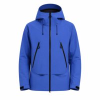 Veste technique d'extérieur durable pour homme, imperméable, coupe-vent, bleue, haute performance, pour la randonnée, OEM