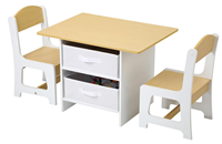 Chaise et table pour enfants en bois Offre Spéciale bureau d'étude en bambou de style classique pour tout-petits avec chaises de table sensorielles