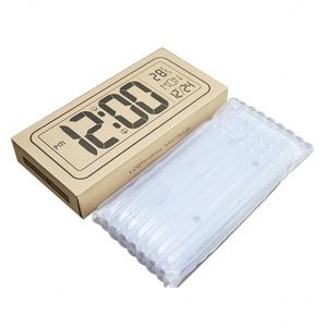 นาฬิกาปลุกดิจิตอล LCD ขนาดใหญ่ สไตล์นอร์ดิกเรียบง่ายทันสมัย นาฬิกาแขวนผนังอิเล็กทรอนิกส์สำหรับห้องนั่งเล่น ควอตซ์ แบบเดี่ยว - Product Image 3