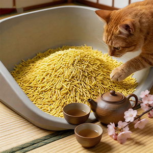 Natürliche Pflanzliche Tofu-Katzenstreu Superabsorbierende Klumpende Formel Staubarm Spülbar Biologisch Abbaubar Umweltfreundlich - Product Image 4