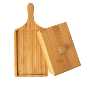 Mantequillera de Bambú con Tapa, Caja de Madera Ecológica para Guardar Mantequilla y Queso - Product Image 5