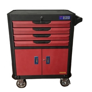 High Capacity 4-Drawer Rolling Tool Chest Portable Tool Box Organizer with Drawers and Wheels, Garage Removable Tool Storage